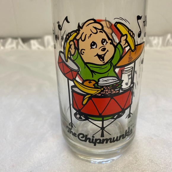Vintage 1985 The Chipmunks Collectors Drinking Glass Set Of 3 ALVIN,SIMON,THEODO - Picture 3 of 16